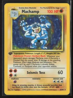 Machamp Holo Rare Deck Exclusives 008/102 LP Pokemon Card - Image 1