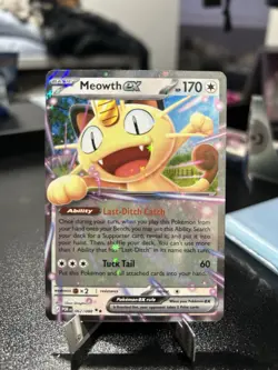 Meowth ex 062/088 Double rare holo Perfect Order Pokemon TCG card NM - Image 1