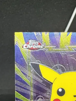 Topps Pokemon English TV Card Chrome Series 1 #25 Pikachu Holo Foil Near Mint - Image 3