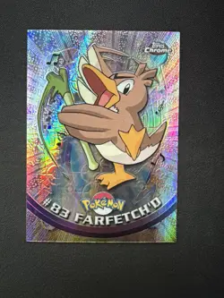 2000 Topps Chrome Pokemon T.V. #83 Farfetch'D Pokemon T.V. Spectra - Image 1