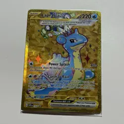 Pokemon Lapras ex SVP 164 Scarlet & Violet Holo Black Star Promo SEALED - Image 1