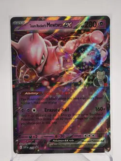 Team Rocket's Mewtwo ex 216 - Scarlet & Violet Black Star Promo - Pokemon TCG - Image 1