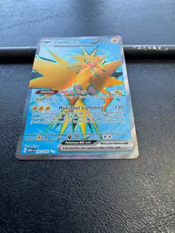 Pokemon Zapdos ex 192/165 SV: Scarlet & Violet 151 (MEW) Ultra Rare NM! - Image 2