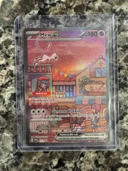 MEW EX POKEMON TCG SCARLET & VIOLET BLACK STAR PROMO 053 RARE - Image 1