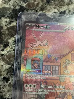 MEW EX POKEMON TCG SCARLET & VIOLET BLACK STAR PROMO 053 RARE - Image 5