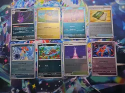 Pokemon Card Reverse Holo Bundle X8 Cards Chaos Rising - Image 1