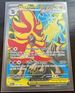 pokemon cards mega pyroar ex from ultra rare from chaos rising 86/99 - Image 1