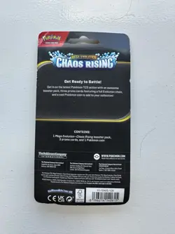 Pokemon TCG Mega Evolution—Chaos Rising 1 Booster Pack + 3 Promo Cards MPN - Image 2