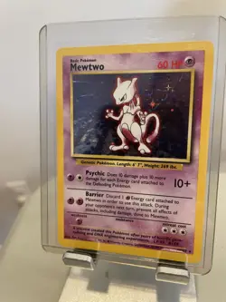 Pokemon TCG Mewtwo 1999 Base Set #10/102 Unlimited Rare Holo Card - Image 2