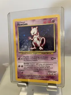 Pokemon TCG Mewtwo 1999 Base Set #10/102 Unlimited Rare Holo Card - Image 3
