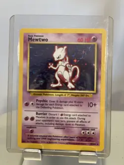 Pokemon TCG Mewtwo 1999 Base Set #10/102 Unlimited Rare Holo Card - Image 5