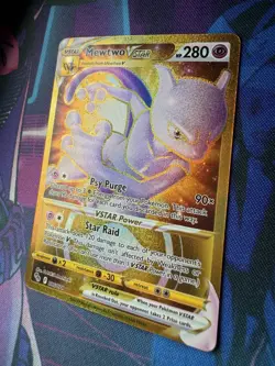 Pokemon Go Mewtwo VSTAR 86/78 Secret Rare TCG Card - NM - Image 2