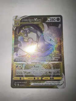 Pokemon Go Mewtwo VSTAR TCG Card 86/78 Secret Rare, Near Mint Condition - Image 3