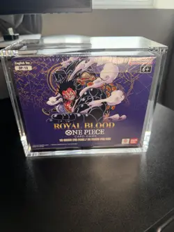 One Piece TCG Royal Blood OP-10 Booster Box English SEALED - w/Acrylic Case - Image 1