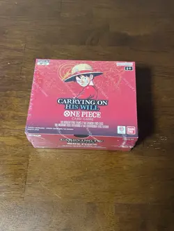 One Piece TCG Carrying on his Will Booster Box OP-13 Factory Sealed (small tear) - Image 1