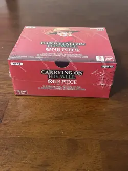One Piece TCG Carrying on his Will Booster Box OP-13 Factory Sealed (small tear) - Image 2