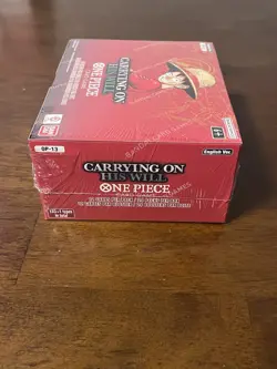 One Piece TCG Carrying on his Will Booster Box OP-13 Factory Sealed (small tear) - Image 3