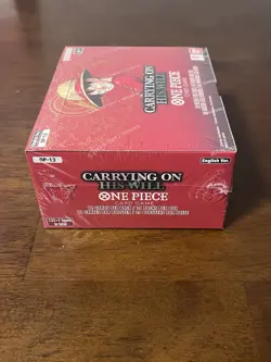 One Piece TCG Carrying on his Will Booster Box OP-13 Factory Sealed (small tear) - Image 5