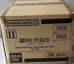 One Piece OP-02 Paramount War Booster Box Sealed CASE (ENGLISH) 12 Booster Boxes - Image 1