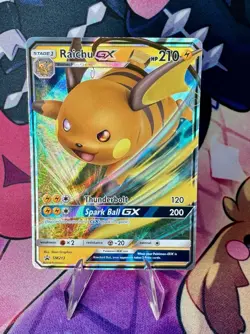 Raichu GX SM213 Sun and Moon Black Star Promo Pokemon Card Holo Rare - Image 1