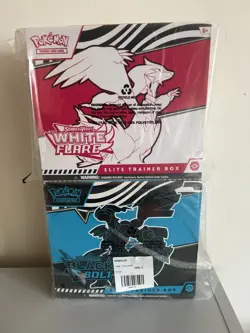 Pokemon: Black Bolt & White Flare Elite Trainer Box Bundle ETB NEW & SEALED - Image 1
