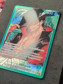 One Piece CCG Dracule Mihawk OP14-020 Alt Art Leader - English - MINT - Image 2