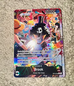 Bandai One Piece Card Game Brook Leader OP15-022 OP-15 Alt Art Holo English 5000 - Image 1