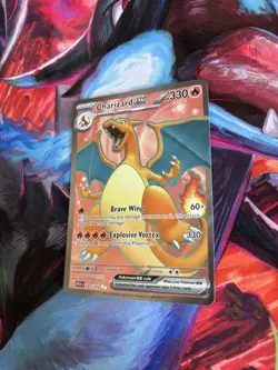 Pokemon TCG Charizard Ex 183/165 Full Art Scarlet & Violet 151 - Image 3