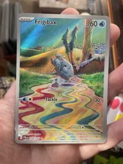 ILLUSTRATION Frigibax 208/193 NM / M Paldea Evolved Pokemon Card Tomokazu Komiya - Image 1