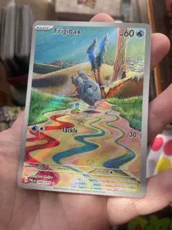 ILLUSTRATION Frigibax 208/193 NM / M Paldea Evolved Pokemon Card Tomokazu Komiya - Image 2