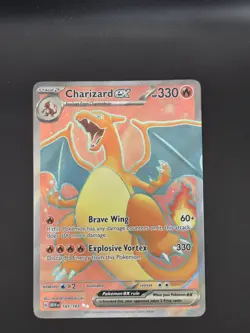 Pokemon TCG Charizard EX 183/165 Scarlet & Violet 151 Card English Edition - Image 1