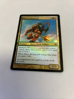 Rhox Bodyguard FOIL Conflux NM MAGIC MTG CARD (Z) - Image 1