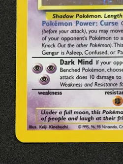 1999 Pokemon Gengar 5/62 Fossil Holo Rare WOTC Unlimited NM - Image 5