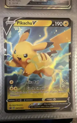 Pikachu V SWSH063 SWSH: Sword & Shield Promo Cards Holo - Image 1