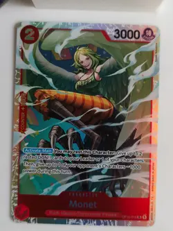 One Piece TCG Royal Blood OP10-016 Monet SR Holo NM - Image 1