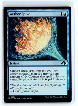 FOIL Aether Spike 50 Modern Horizons 3 Common - MTG Magic the Gathering Card - Image 1