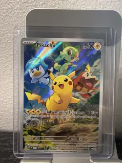 Pokemon Pikachu Adventuring Together Promo Card Holo Rare 027 - Image 1