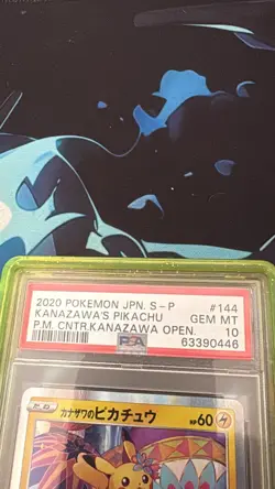 PSA 10 Kanazawa's Pikachu 144/S-p Japanese Pokemon Center Promo Card 2020 - Image 2