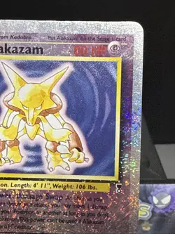 Pokemon Card Alakazam 1/110 Rare Legendary Collection Holo Reverse Holo Played - Image 2