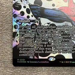 Comeuppance - Marvel Eternal-Legal (MAR) #1 NM Foil Borderless MTG Magic - Image 4