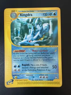 Kingdra 19/147 Non Holo Rare Pokemon Card Aquapolis Set - Image 1