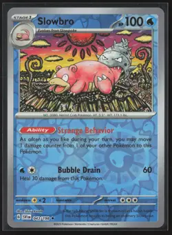 Slowbro Rare SV01: Scarlet & Violet Base Set 043/198 NM Pokemon Reverse Holo - Image 1