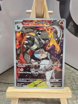 Pokemon TCG Team Rocket's Houndoom Illustration Rare Destined Rivals 191/182 - Image 1