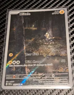 Pokemon TCG Blitzle Paradox Rift 195/182 Holo Illustration Rare - Image 1