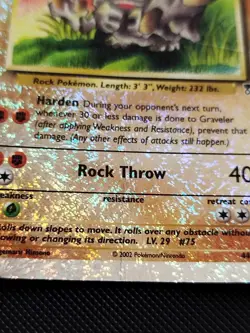 (HP) Graveler 44/110 2002 Legendary Collection Reverse Holo Pokemon Card - Image 5