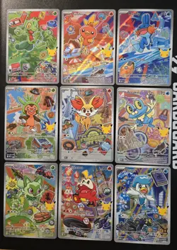 Pokemon First Partner Series 3 Collection Full Set Of 9 - Hoenn, Kalos, Paldea - Image 1