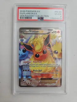 PSA 4 2016 Pokemon XY Generations Radiant Collection Flareon RC28/RC32 Full Art - Image 1