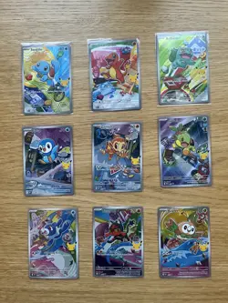 First Partner Illustration Collection Full Set 9 Cards Mint Pack Fresh Pokemon - Image 1