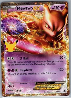 Mewtwo EX 54/99 Celebrations: Classic Collection - Pokemon Card - NM - Image 1