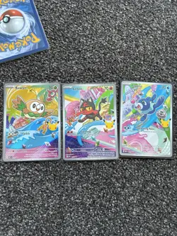 Pokemon TCG First Partner Illustration Collection Series 1 Gen 7 Alola Starters - Image 1